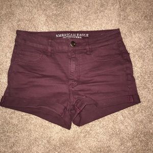 American Eagle Maroon shorts